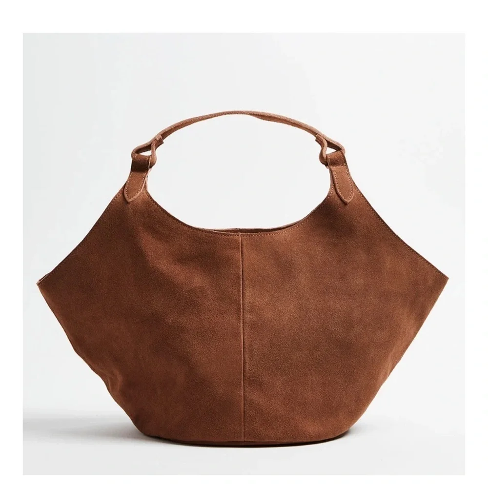 M.I.L.A. Emma Suede Bag in Brown Toffee
